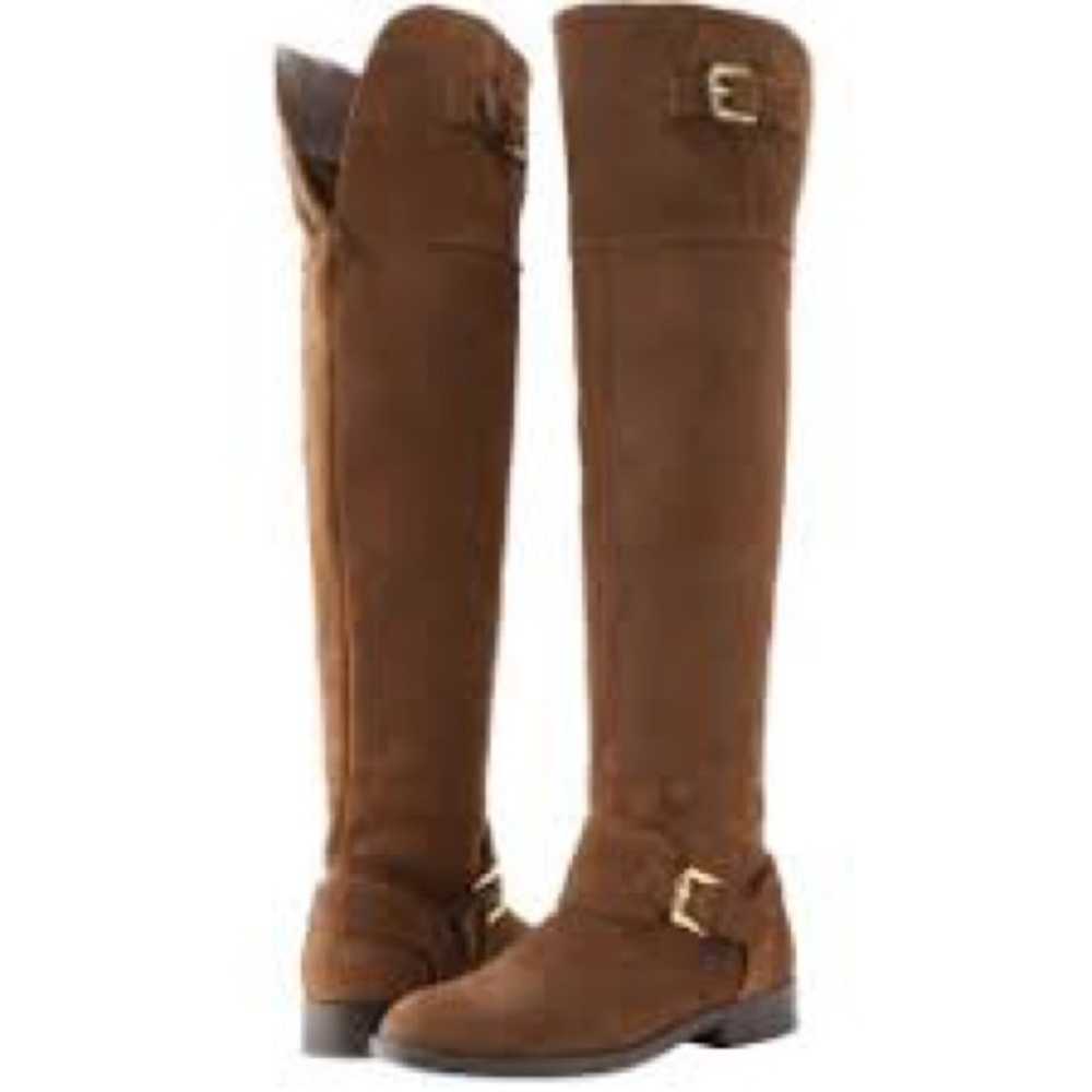 RALPH LAUREN Jeannette suede riding boot